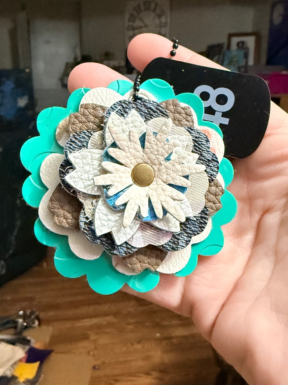 Handmade Floral Bag Charm
